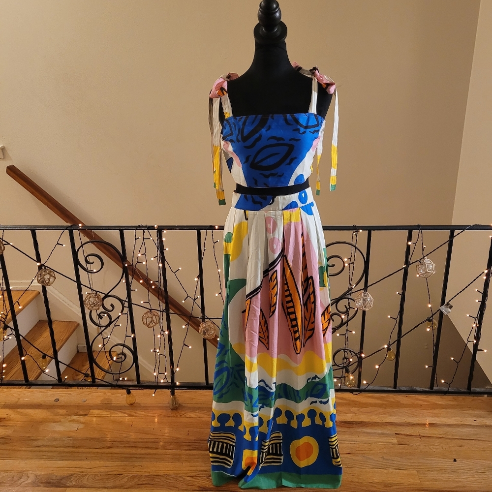 21. Nwt Commense Multicolor Vacation Set Size Large - Picture 9 of 11